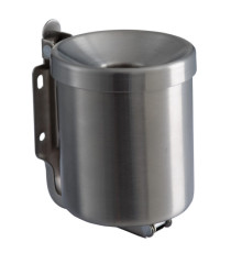 Posacenere murale Nido - diametro 13,5 cm - H 11 cm - 0,5 L - acciaio inox - Medial Posacenere murale Nido - diametro 13,5 cm - H 11 cm - 0,5 L - acciaio inox - Medial