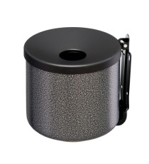 Posacenere murale Nido - diametro 16 cm - H 14 cm - 2 L - metallo verniciato - silver punteggiato - Medial Posacenere murale Nido - diametro 16 cm - H 14 cm - 2 L - metallo verniciato - silver punteggiato - Medial