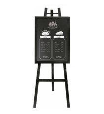Cavalletto in legno nero - altezza 165 cm - Securit Cavalletto in legno nero - altezza 165 cm - Securit