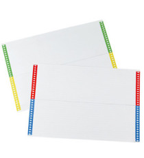 Cartoncini per cartelle sospese - cassetto - 28 cartoncini per foglio - 31 cm - Bertesi - conf. 10 fogli Cartoncini per cartelle sospese - cassetto - 28 cartoncini per foglio - 31 cm - Bertesi - conf. 10 fogli