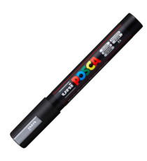 Marcatore a base d'acqua Uni Posca PC5M  - punta  tonda media da 1,8mm a 2,5mm - argento - Uni Mitsubishi Marcatore a base d'acqua Uni Posca PC5M  - punta  tonda media da 1,8mm a 2,5mm - argento - Uni Mitsubishi