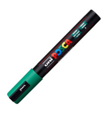 Marcatore a base d'acqua Uni Posca PC5M  - punta  tonda media da 1,8mm a 2,5mm - verde - Uni Mitsubishi Marcatore a base d'acqua Uni Posca PC5M  - punta  tonda media da 1,8mm a 2,5mm - verde - Uni Mitsubishi