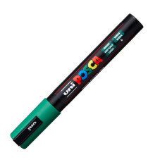 Marcatore a base d'acqua Uni Posca PC5M  - punta  tonda media da 1,8mm a 2,5mm - verde - Uni Mitsubishi Marcatore a base d'acqua Uni Posca PC5M  - punta  tonda media da 1,8mm a 2,5mm - verde - Uni Mitsubishi