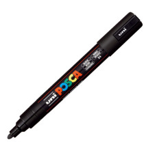 Marcatore a base d'acqua Uni Posca PC5M  - punta tonda media da 1,8mm a 2,5mm - nero - Uni Mitsubishi Marcatore a base d'acqua Uni Posca PC5M  - punta tonda media da 1,8mm a 2,5mm - nero - Uni Mitsubishi