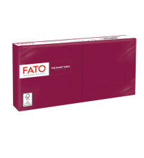 Tovagliolo - carta - 24 x 24 cm - 2 veli - bordeaux - Fato - conf. 100 pezzi
