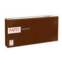 Tovagliolo - carta - 24 x 24 cm - 2 veli - cioccolato - Fato - conf. 100 pezzi Tovagliolo - carta - 24 x 24 cm - 2 veli - cioccolato - Fato - conf. 100 pezzi