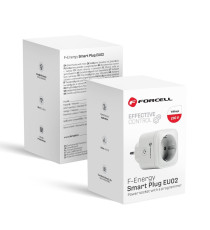Presa smart shuko wifi 2,4GHz Forcell Plug EU02, controllo vocale, compatibile con app Tuya Smart, Smart Life, Alexa e Google Presa smart shuko wifi 2,4GHz Forcell Plug EU02, controllo vocale, compatibile con app Tuya Smart, Smart Life, Alexa e Google