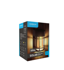 Lampada applique solare da parete WS134 led 50 lumen 2700K luce calda 90x60x130mm IP44 lampione con pannello incorporato