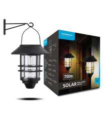 Lampada applique solare da parete WS136 led 70 lumen 2700K luce calda 180x270mm IP44 lampione con pannello incorporato