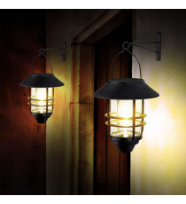 Lampada applique solare da parete WS136 led 70 lumen 2700K luce calda 180x270mm IP44 lampione con pannello incorporato