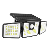 Faretto solare + sensore movimento WS137 led 650 lumen 6500K luce fredda 267x120x87mm IP44 lampione con pannello incorporato