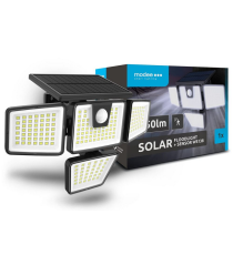 Faretto solare + sensore movimento WS138 led 750 lumen 6500K luce fredda 267x120mmx155mm IP44 lampione con pannello incorporato