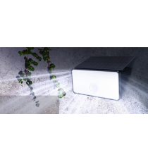 Faretto solare + sensore movimento WS139 led 500 lumen 6500K luce fredda 267x120mmx155mm IP44 lampione con pannello incorporato