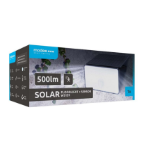 Faretto solare + sensore movimento WS139 led 500 lumen 6500K luce fredda 267x120mmx155mm IP44 lampione con pannello incorporato