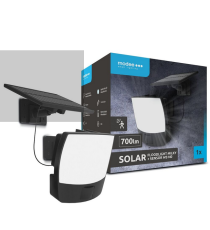 Faretto solare + sensore movimento WS140 led 700 lumen 6500K luce fredda 110x120mmx55mm IP44 lampione con pannello incorporato