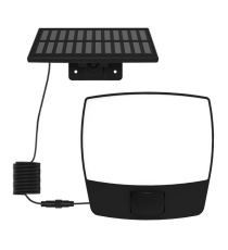 Faretto solare + sensore movimento WS140 led 700 lumen 6500K luce fredda 110x120mmx55mm IP44 lampione con pannello incorporato
