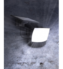 Faretto solare + sensore movimento WS140 led 700 lumen 6500K luce fredda 110x120mmx55mm IP44 lampione con pannello incorporato