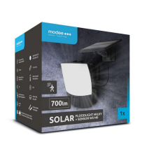 Faretto solare + sensore movimento WS140 led 700 lumen 6500K luce fredda 110x120mmx55mm IP44 lampione con pannello incorporato