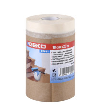 Bobina nastro adesivo e telo in carta - 18 cm x 20 m - Geko Bobina nastro adesivo e telo in carta - 18 cm x 20 m - Geko
