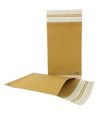 Sacchetto e-commerce E-Double - 21 x 30 cm - avana - Bong Packaging - conf. 250 pezzi