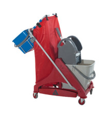 Carrello per pulizie QO-Kart Multi Due - salvaspazio - 25 L - 42 x 101 x 108 cm - Taxon Carrello per pulizie QO-Kart Multi Due - salvaspazio - 25 L - 42 x 101 x 108 cm - Taxon