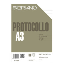 Foglio protocollo - A4 - 1 rigo - 60 gr - Fabriano - conf. 200 pezzi
