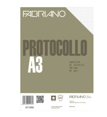 Foglio protocollo - A4 - 4 mm - 60 gr - Fabriano - conf. 200 pezzi Foglio protocollo - A4 - 4 mm - 60 gr - Fabriano - conf. 200 pezzi