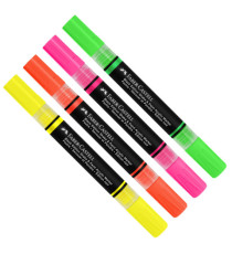 Marcatori Shake&Paint - colori assoriti neon - Faber-Castell - conf. 4 pz