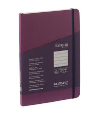 Taccuino Ecoqua Plus - con elastico - rilegatura cucita - A5 - righe - 80 fogli - vino - Fabriano Taccuino Ecoqua Plus - con elastico - rilegatura cucita - A5 - righe - 80 fogli - vino - Fabriano