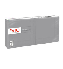 Tovagliolo - carta - 24 x 24 cm - 2 veli - grigio - Fato - conf. 100 pezzi Tovagliolo - carta - 24 x 24 cm - 2 veli - grigio - Fato - conf. 100 pezzi
