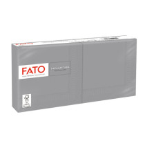Tovagliolo - carta - 24 x 24 cm - 2 veli - grigio - Fato - conf. 100 pezzi Tovagliolo - carta - 24 x 24 cm - 2 veli - grigio - Fato - conf. 100 pezzi