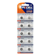 Batteria a bottone LR41 AG3 10pz 1.5V Pkcell alta qualità, di grande durata - Dimensioni: L7.9xW7.9xH3.65mm Batteria a bottone LR41 AG3 10pz 1.5V Pkcell alta qualità, di grande durata - Dimensioni: L7.9xW7.9xH3.65mm