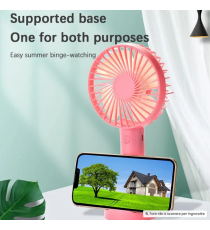 Mini ventilatore USB portatile 2W bianco silenzioso,TekOne BR04B batteria1200mAh, con base supporto smartphone 88×164×46mm Mini ventilatore USB portatile 2W bianco silenzioso,TekOne BR04B batteria1200mAh, con base supporto smartphone 88×164×46mm