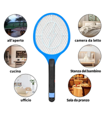Racchetta elettrica anti Zanzare 300mAh - Ricarica AC, Compatta e Potente, Ampia superficie di impatto Dimensioni: 51×22,5cm Racchetta elettrica anti Zanzare 300mAh - Ricarica AC, Compatta e Potente, Ampia superficie di impatto Dimensioni: 51×22,5cm
