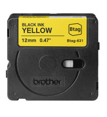 Brother - Nastro -  Nero/Giallo - BTAG631 - 12mm x 4mt Brother - Nastro -  Nero/Giallo - BTAG631 - 12mm x 4mt