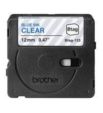 Brother - Nastro adesivo - Blu/Trasparente - 12mm x 4mt - BTAG133 Brother - Nastro adesivo - Blu/Trasparente - 12mm x 4mt - BTAG133