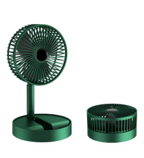 Mini ventilatore USB portatile da tavolo 4,5W verde telescopico, regolazione dell'altezza, ricaricabile tramite micro Usb Mini ventilatore USB portatile da tavolo 4,5W verde telescopico, regolazione dell'altezza, ricaricabile tramite micro Usb