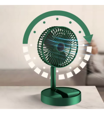 Mini ventilatore USB portatile da tavolo 4,5W verde telescopico, regolazione dell'altezza, ricaricabile tramite micro Usb Mini ventilatore USB portatile da tavolo 4,5W verde telescopico, regolazione dell'altezza, ricaricabile tramite micro Usb
