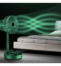 Mini ventilatore USB portatile da tavolo 4,5W verde telescopico, regolazione dell'altezza, ricaricabile tramite micro Usb Mini ventilatore USB portatile da tavolo 4,5W verde telescopico, regolazione dell'altezza, ricaricabile tramite micro Usb