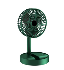 Mini ventilatore USB portatile da tavolo 4,5W verde telescopico, regolazione dell'altezza, ricaricabile tramite micro Usb Mini ventilatore USB portatile da tavolo 4,5W verde telescopico, regolazione dell'altezza, ricaricabile tramite micro Usb