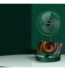 Mini ventilatore USB portatile da tavolo 4,5W verde telescopico, regolazione dell'altezza, ricaricabile tramite micro Usb Mini ventilatore USB portatile da tavolo 4,5W verde telescopico, regolazione dell'altezza, ricaricabile tramite micro Usb