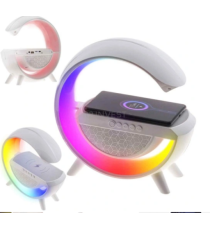 Altoparlante speaker Bluetooth BT 2301, caricatore per smartphone, lampada da tavolo smart con caricabatterie wireless, Radio FM Altoparlante speaker Bluetooth BT 2301, caricatore per smartphone, lampada da tavolo smart con caricabatterie wireless, Radio FM