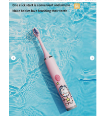 Spazzolino elettrico bianco per bambini 6-9 anni - incluse 3 testine di ricambio, certificato IPX7 - Batteria 3,7V 500mAh DC 5V Spazzolino elettrico bianco per bambini 6-9 anni - incluse 3 testine di ricambio, certificato IPX7 - Batteria 3,7V 500mAh DC 5V
