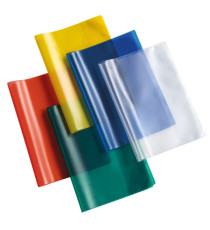 Coprimaxi Glass - c/alette - PP - 145 mic - A4 - goffrato - trasparente - rosso - Colorosa