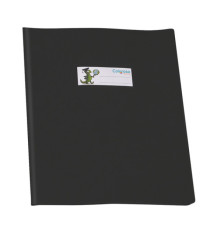 Coprimaxi GreenLine - c/alette - PVC - 220 mic - 21 x 30 cm - lucido coprente - nero - Colorosa