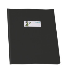 Coprimaxi GreenLine - c/alette - PVC - 220 mic - 21 x 30 cm - lucido coprente - nero - Colorosa