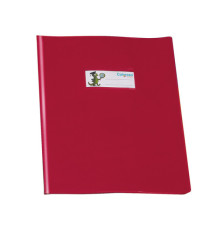 Copriquaderno GreenLine - c/alette - PVC - 220 mic - A5 - lucido coprente - rosso - Colorosa Copriquaderno GreenLine - c/alette - PVC - 220 mic - A5 - lucido coprente - rosso - Colorosa