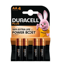 Batterie Duracell AA Power Boost, 4 stilo AA 150 extra life more power batteria MN1500 LR6 nuova tecnologia esclusiva Duracell Batterie Duracell AA Power Boost, 4 stilo AA 150 extra life more power batteria MN1500 LR6 nuova tecnologia esclusiva Duracell