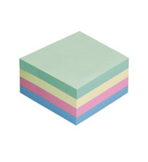 Biglietti adesivi Cubo - assortito tenue - 75 x 75mm - 70gr - 400 fogli - Starline Biglietti adesivi Cubo - assortito tenue - 75 x 75mm - 70gr - 400 fogli - Starline