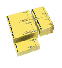 Blocchetto biglietti adesivi - giallo - 50 x 40mm - 70gr - 100 fogli - Starline